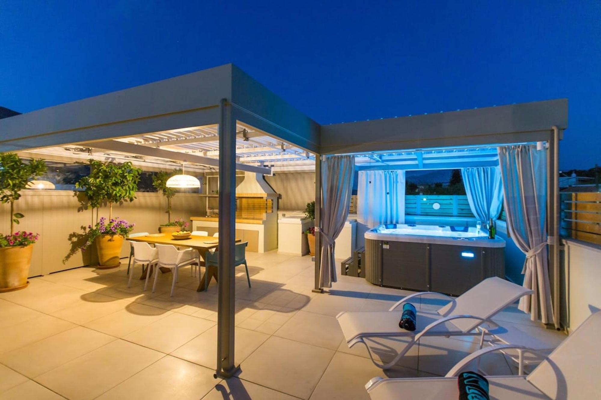 Ekaterini Luxury House Villa Lefkogeia ภายนอก รูปภาพ
