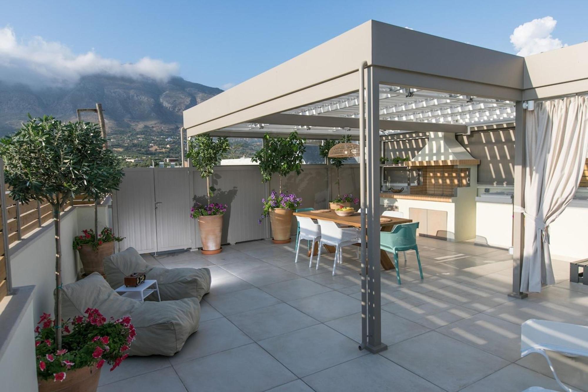 Ekaterini Luxury House Villa Lefkogeia ภายนอก รูปภาพ