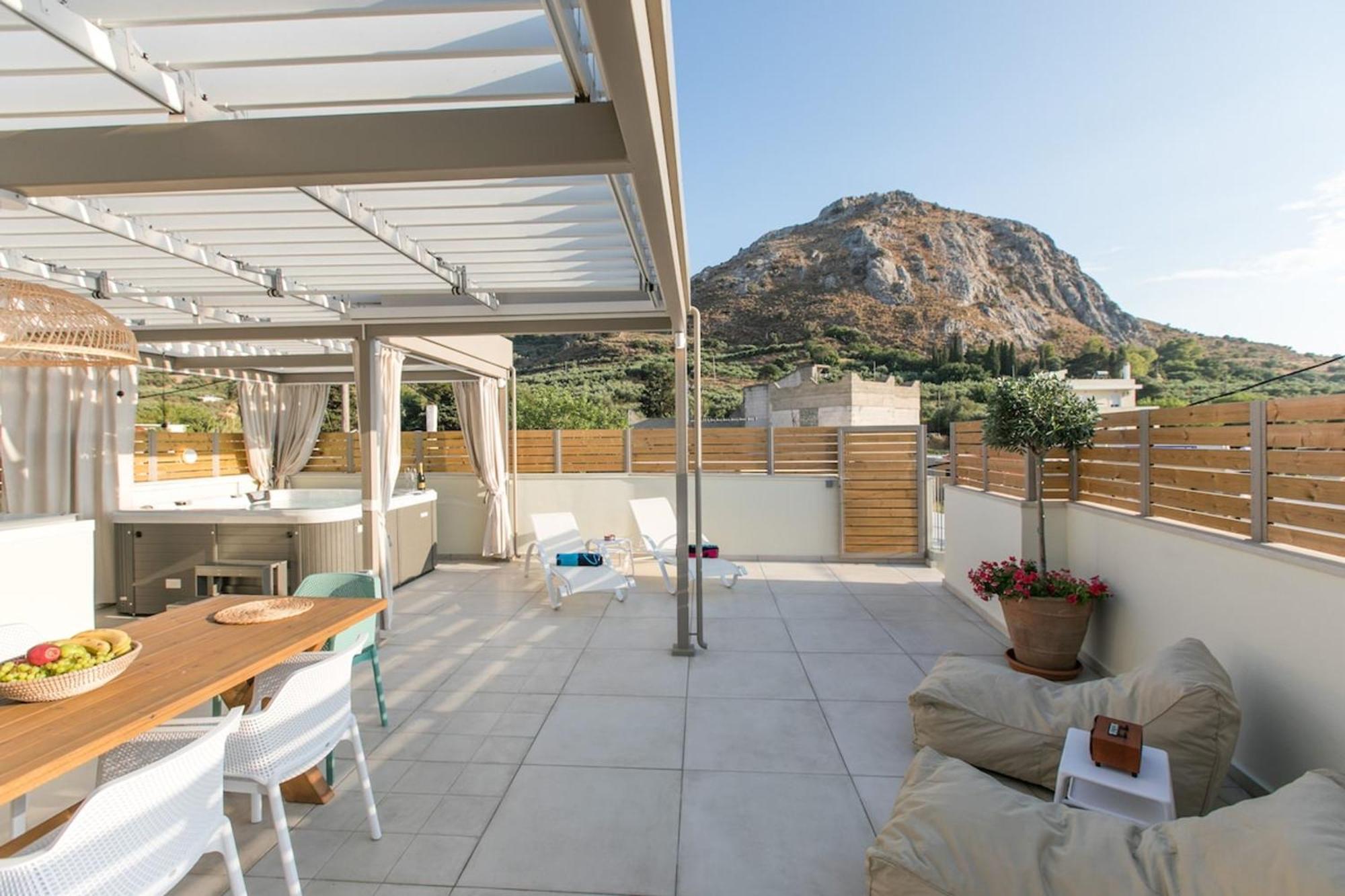 Ekaterini Luxury House Villa Lefkogeia ภายนอก รูปภาพ